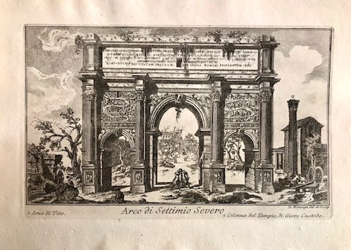 Montagu Dominique (attivo a Roma nella seconda metà  del XVIII Secolo) Arco di Settimio Severo 1770 Roma